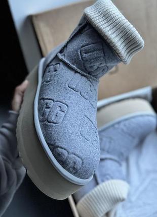 Утеплені теплі черевики ugg на платформі 3