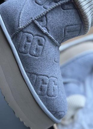Утеплені теплі черевики ugg на платформі 7