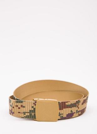 Ремінь однотонний, колір бежевий, 196r40t1w9