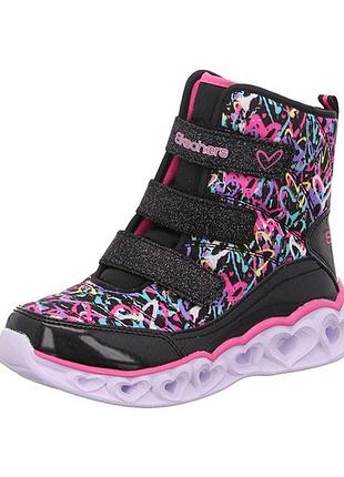 Чоботи дитячі skechers heart lights мультиколір 20288l bkhp