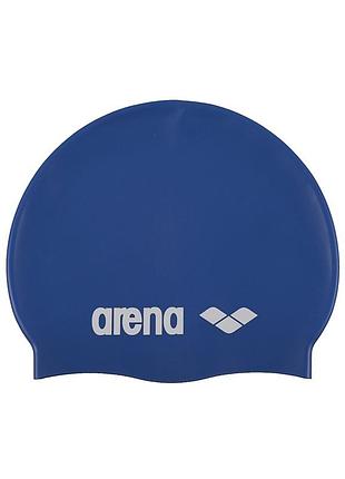 Шапочка для плавання arena classic silicone jr синя