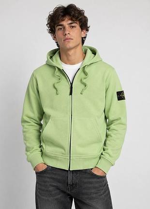 Зип-худи stone island мятный
