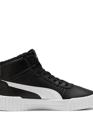 Кроссовки детские puma carina 3.0 mid wtr jr черные 40358001