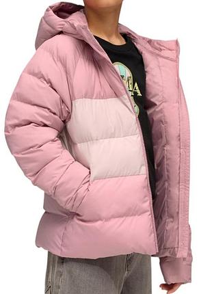 Куртка дитяча puma synthetic hooded puffer jckt рожева 68840465