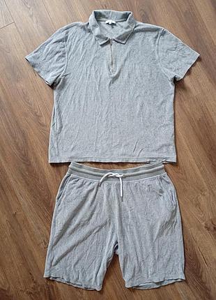 Брендовый комплект футболка + шорты reiss.