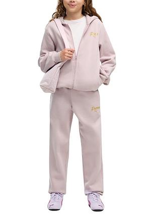 Костюм детский puma ess script glitter full-zip sweat suit fl g розовый 69520949