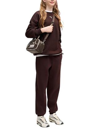Костюм детский puma loungewear oversized sweat suit fl g коричневый 68972733