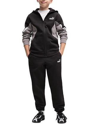 Костюм детский puma ess block full-zip sweat suit b черный 69521901