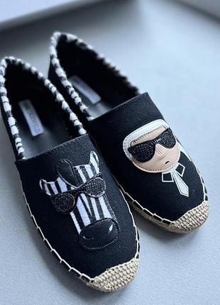 Еспадрільї karl lagerfeld зебра 8