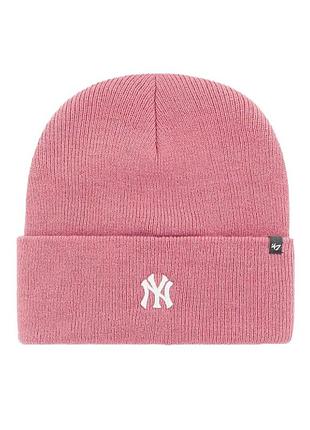 Шапка  47 brand mlb new york yankees base runner рожева b-brnck17ace-rs