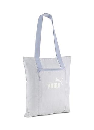 Сумка женская puma base tote голубая 09134302
