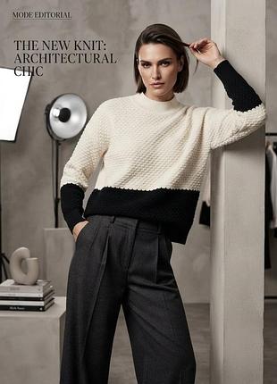 ​🤍🖤 черно-белый свитер mng basics 🖤🤍
​