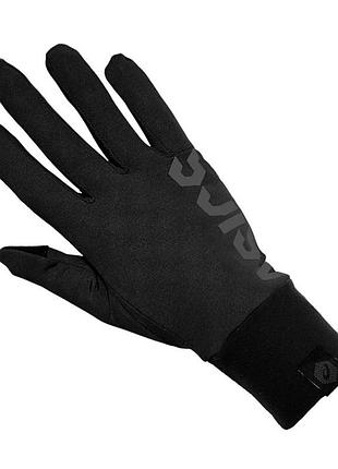 Перчатки asics basic gloves черные 3013a033-001