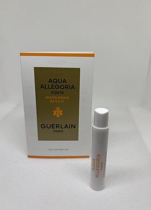 Оригинальный пробник aqua allegoria mandarine basilic forte парфюмированная вода