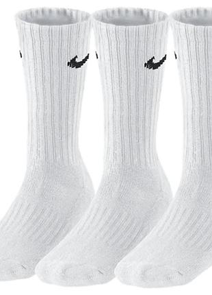 Шкарпетки nike 3ppk value cotton crew білі