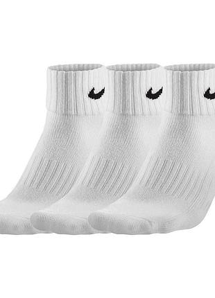 Шкарпетки nike value cotton quarter білі