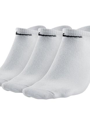 Шкарпетки nike lightweight value no show 3-pack білі