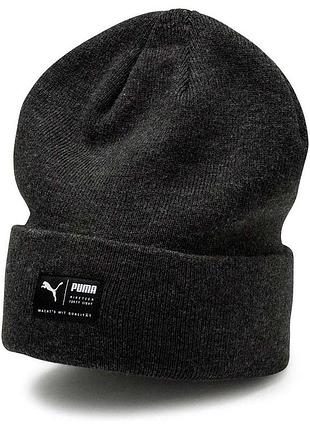 Шапка puma archive heather beanie чорна 02173901