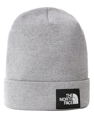Шапка the north face dock worker recycled beanie сіра nf0a3fntdyx1