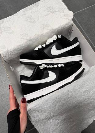 Nike sb dunk low black white winter 3