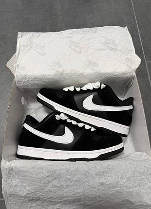 Nike sb dunk low black white winter 4