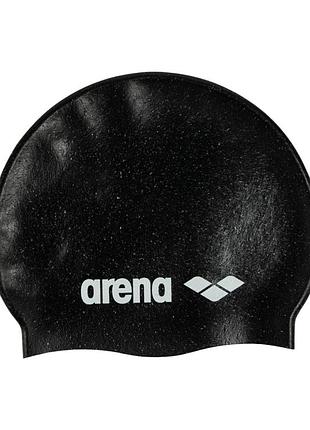 Шапочка для плавання arena silicone cap чорна