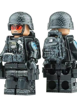 Фигурка бойца спецназа nypd для лего lego черный