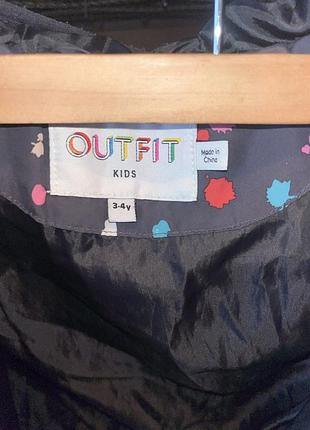 Куртка для дівчинки outfit kids демісезонна з капюшоном 3-4 роки