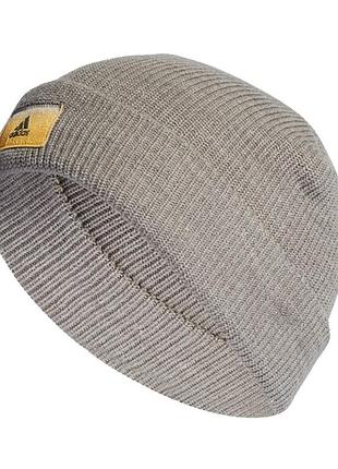 Шапка adidas ess beanie cuff сіра