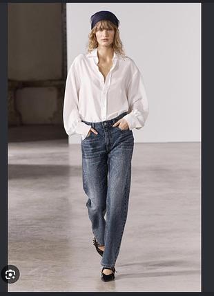 Жіночі джинси zara прямі сині 34 розмір. нові