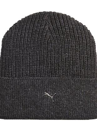 Шапка   puma metal cat beanie чорна 02487401