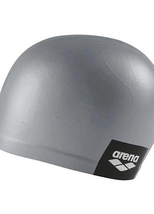 Шапочка для плавання arena logo moulded cap сіра