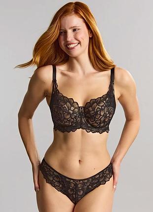 Бюстгальтер allure full cup black latte премиального бренда белья panache 75h
