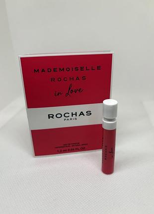 Оригинальный пробник mademoiselle rochas in love от rochas парфюмированная вода