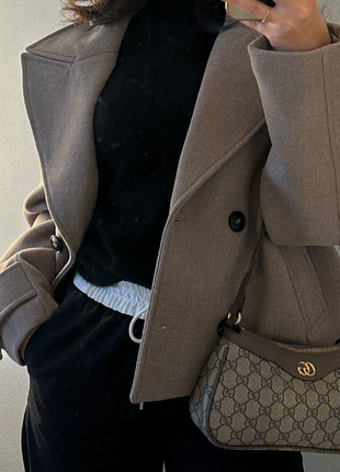 Двобортне полупальто zara