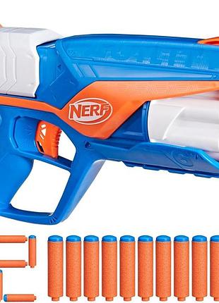Бластер nerf n series agility іграшковий пістолет для ігор на відкритому повітрі з 12 дротиками