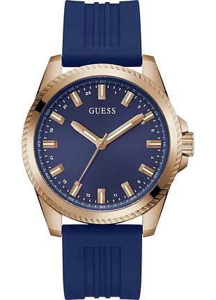 Guess gw0639g3 чоловічий годинник силіконовий ремінець синій циферблат