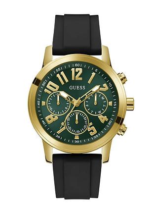 Guess gw0708g2 мужские часы силиконовый ремешок зелёный циферблат