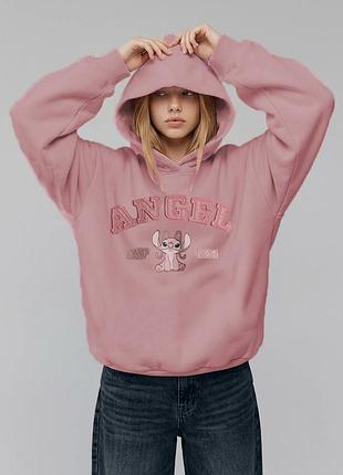 🌸 трендовое оверсайз худи h&amp;m «angel» (lilo &amp; stitch) 🌸 xs-s-m
