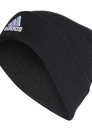 Шапка  adidas logo beanie cuf чорна