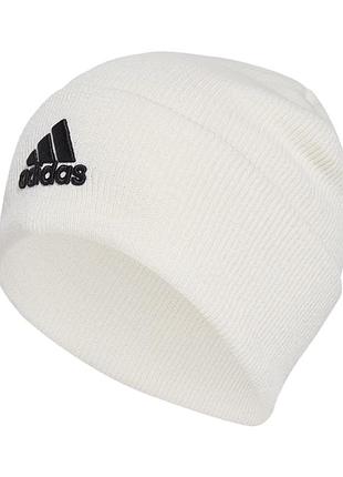 Шапка  adidas logo beanie cuf біла