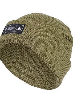 Шапка  adidas ess beanie cuff хакі