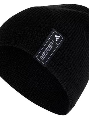 Шапка  adidas ess beanie чорна