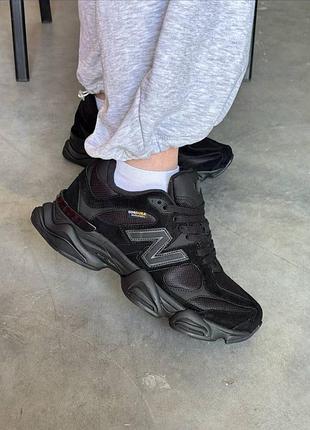 Кросівки утеплені жіночі new balance 9060 cordura termo black термо