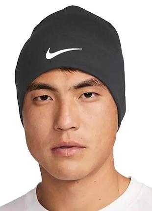Шапка nike u nk df peak beanie sc p tm сіра