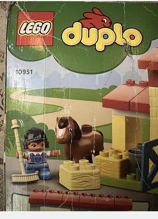 Конструктор для хлопчика lego duplo конюшня 10951 різнокольоровий
