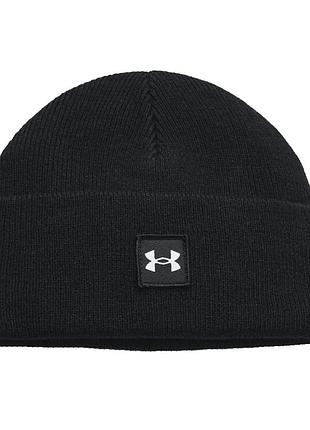 Шапка мужская under armour ua halftime shallow cuff черная