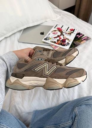 Кросівки утеплені жіночі new balance 9060 termo brown термо