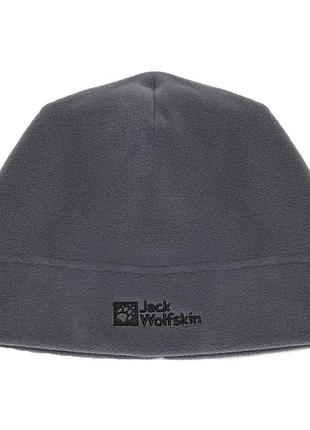 Шапка jack wolfskin real stuff beanie сіра