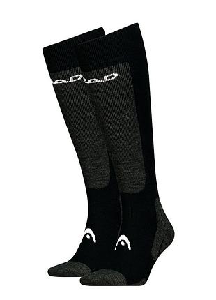 Носки head elements ski kneehigh 2p черные 701229014001